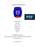 Laporan Hasil Pratikum Osmosis