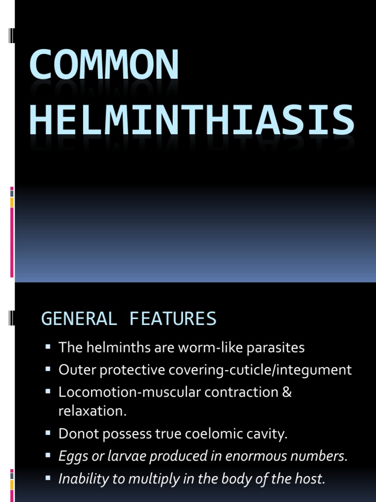 General Characteristics of Helminths | PDF | Parasitology | Diseases ...