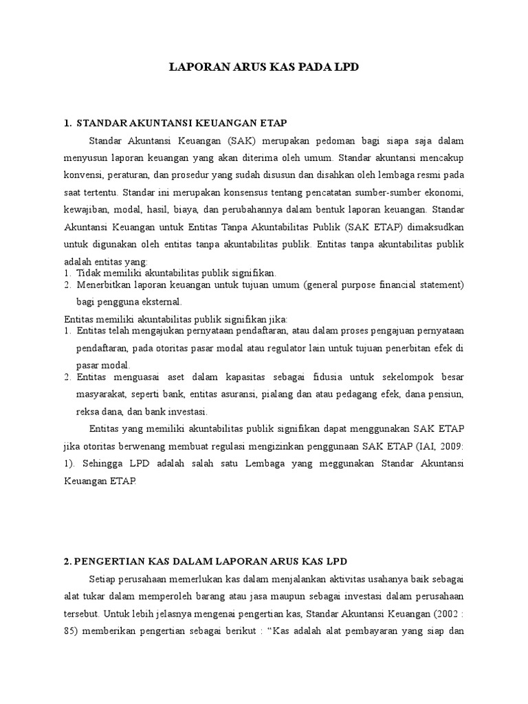 Materi Arus Kas Presentasi