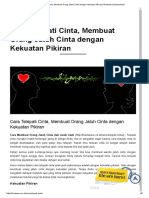 Cara Telepati Cinta, Membuat Orang Jatuh Cinta Dengan Kekuatan Pikiran - Brainwave Entrainment