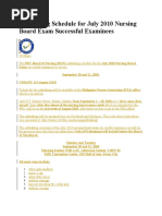Download Oath Taking Schedule for July 2010 Nursing Board Exam Successful Examinees by Pearl Laurente SN36735238 doc pdf