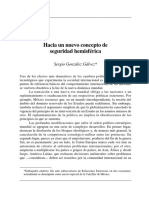 Hacia Un Nuevo Concepto de Seguridad Hemisférica: Sergio González Gálvez