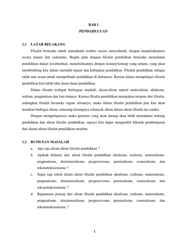Filsafat Pendidikan Eksistensialisme