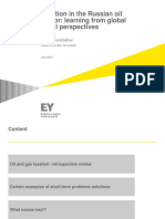 Ey Taxation in The Russian Oil Sector Learning From Global Fiscal Perspectives 2016