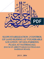 Presentation on Slope Stability Near GDA Parking Plaza