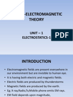 Electromagnetic Theory-unit 1