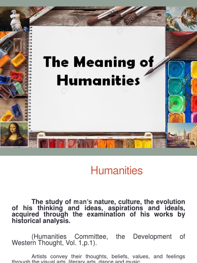 The Meaning of Humanities PDF Humanities Paintings