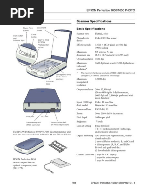 Epson 1650 scanner software