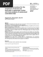 Exercise Interventions For The Treatment of Chronic Low Back Pain: A Systematic Review and Meta-Analysis of Randomised Controlled Trials