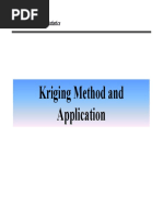 Kriging Method and Application