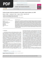 Carbon Dioxide Reduction Potential in The Global Cement Industry by 2050