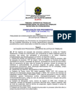 Consolidação dos Provimentos da Corregedoria-Geral da Justiça do Trabalho 2006