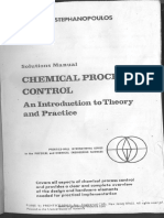 Solution Manual - Chemical Process Control by Stephanopoulos