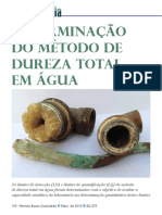 Determinação dos limites de detecção e quantificação da dureza total em água