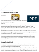 Sizing Medical Gas Piping