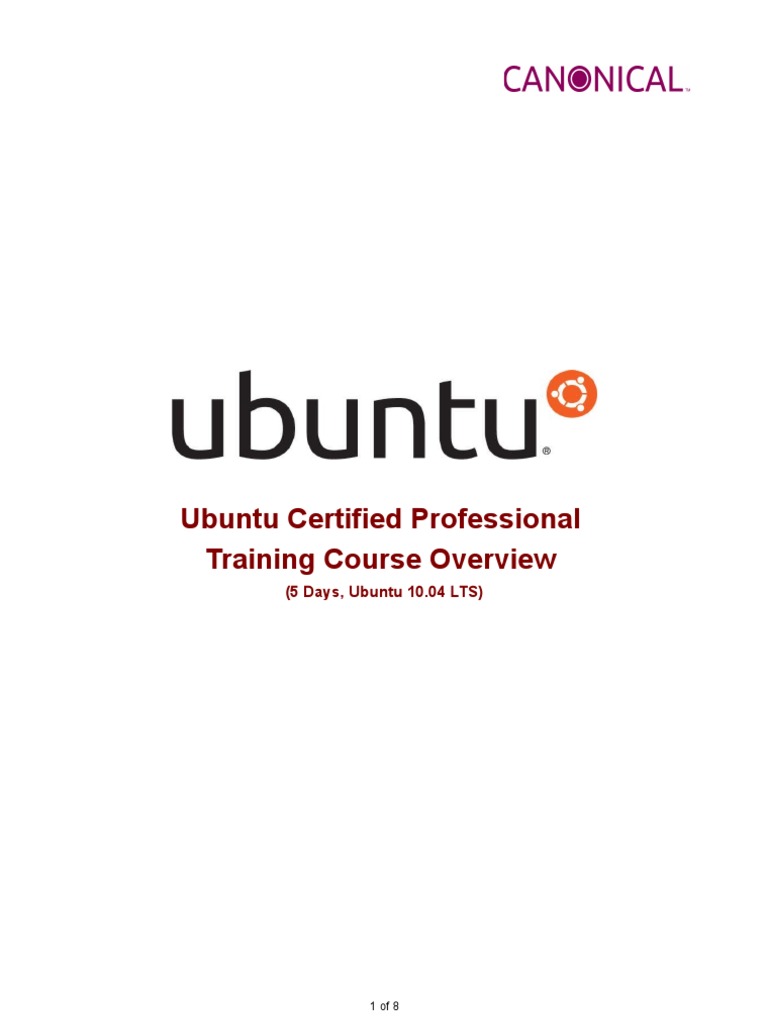 Ubuntu Certified Professional Course | PDF | System Administrator | Linux