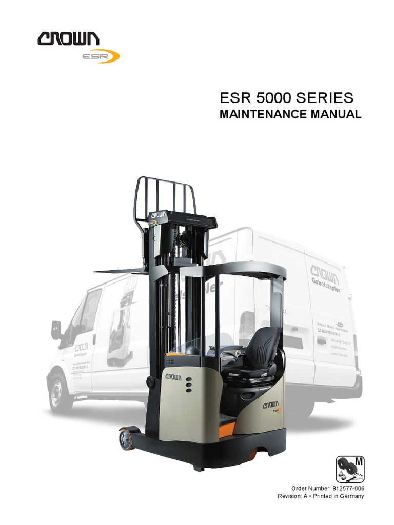 Crown Esr5000 Wheeled Vehicles Manufactured Goods