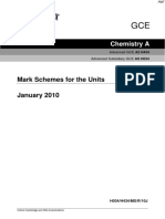 January 2010 MS - Unit 2 OCR Chemistry a-level