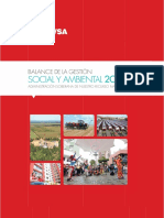 Balance de La Gestion Social y Ambiental Ano 2013