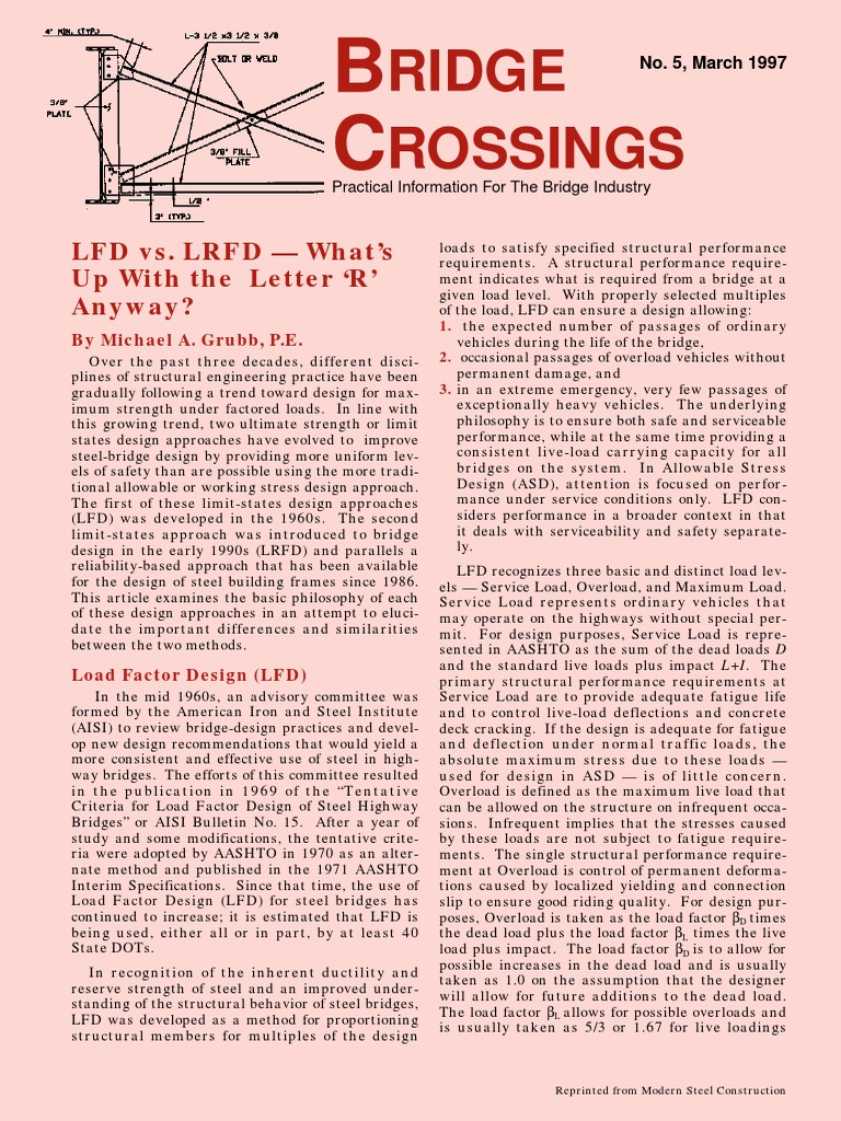 LFD Vs LRFD PDF | PDF | Structural Load | Reliability Engineering