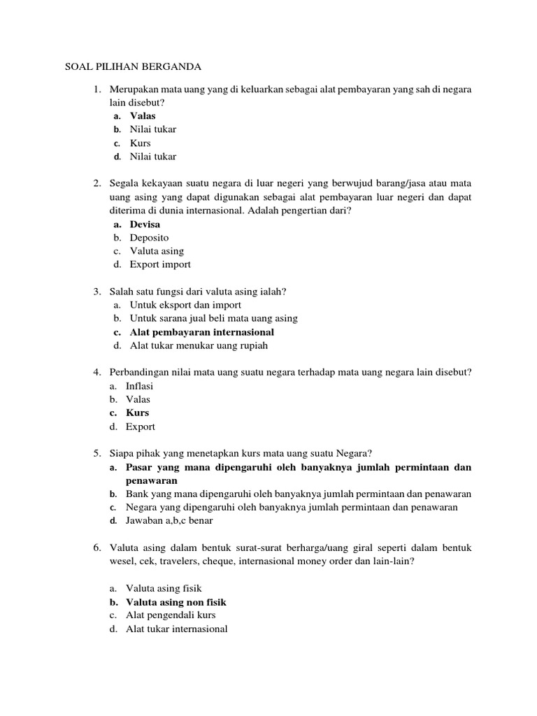 Soal Jawab Mki