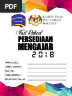 Rekod Persediaan Mengajar 2018 Designed by Elrine Johini