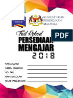 Rekod Persediaan Mengajar 2018 Designed by Elrine Johini