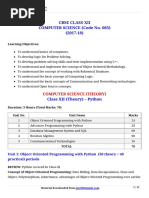 12 Computer Science Syllabus 2017