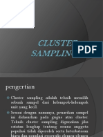 Pengertian dan Metode Cluster Sampling