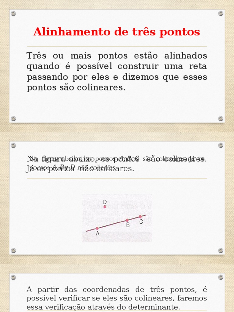 Alinhamento de Três Pontos Colineares | PDF | Filosofia | Ciências e ...
