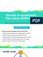 Develop An Assessment Plan Using ADDIE Model