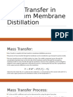 Mass Transfer in VMD