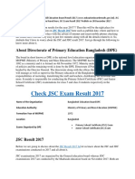 JSC Result 2017 - Education Board Result 2017 (WWW - Educationboardresults.gov - BD)