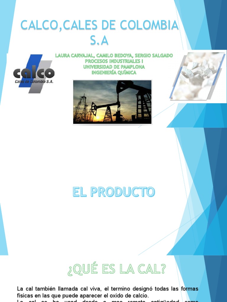 Proceso de Fabricación de Cal en Colombia | PDF | Materiales ...