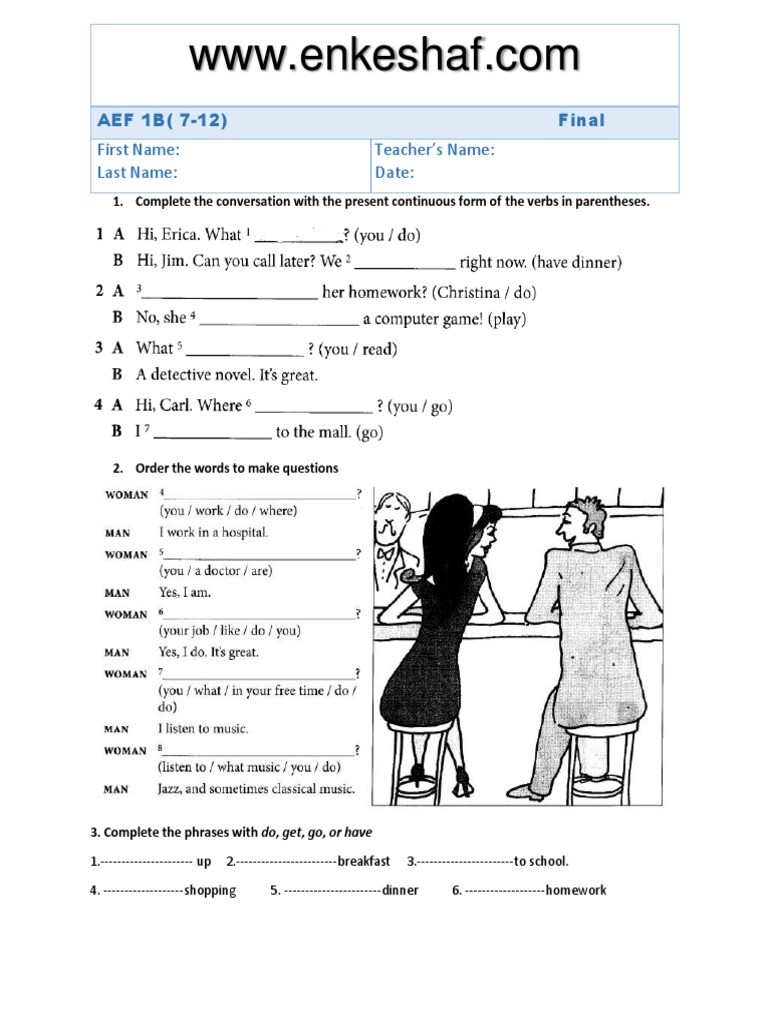 AEF Starter B Final 7-12 WWW - Enkeshaf | PDF