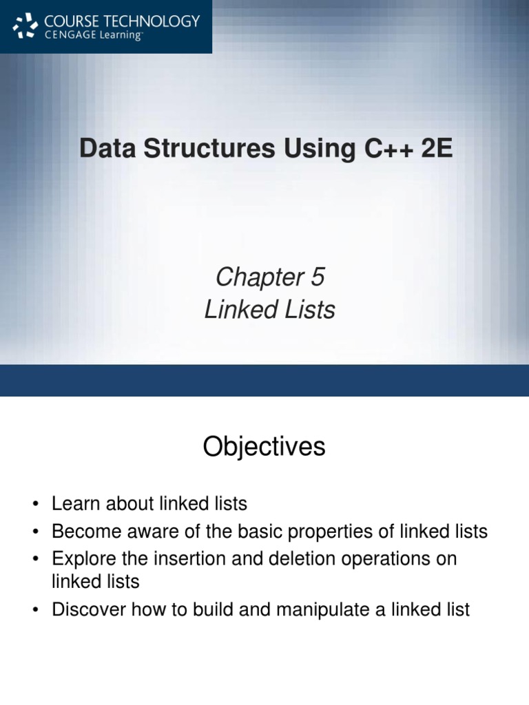 Data Structures Using C++ 2E: Linked Lists | PDF | C++ | Pointer ...