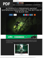 60 Perfectly Preserved Ancient Shipwrecks Discovered at the Bottom of the Bl