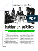 Soluciones A La Hora de Hablar en Público