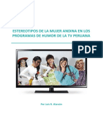 10 Estereotipos de La Mujer Andina en Los Programas de Humor de La TV Peruana