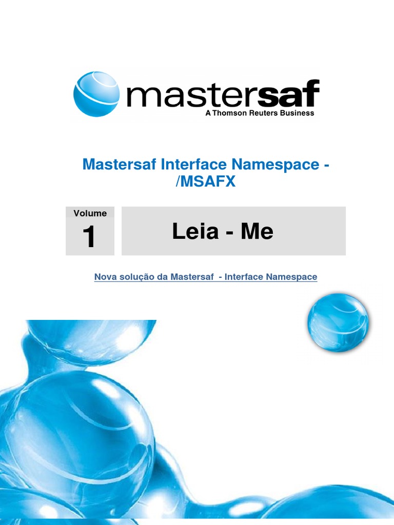 Mastersaf Interface Namespace: Guia Completo | PDF | Dados | Impostos