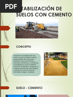 Estabilizacion De Suelos Con Cemento Cemento Hormigon