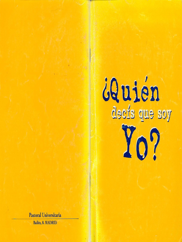 Javier Cremades Quién Decís Que Soy Yo PDF | PDF | Religión y creencia ...