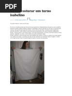 Como Costurar Um Terno Isabelino