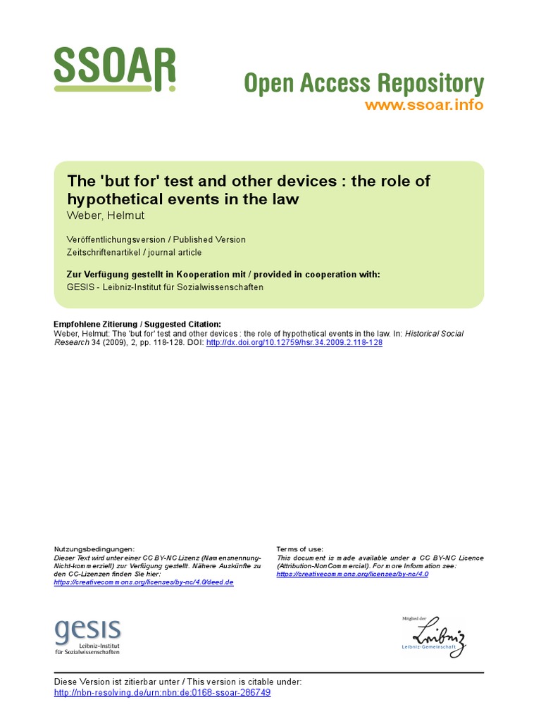 The 'But For' Test in Legal Hypotheticals | PDF | Causation (Law ...