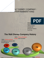 The Walt Disney Company: The Entertainment King: Group 2