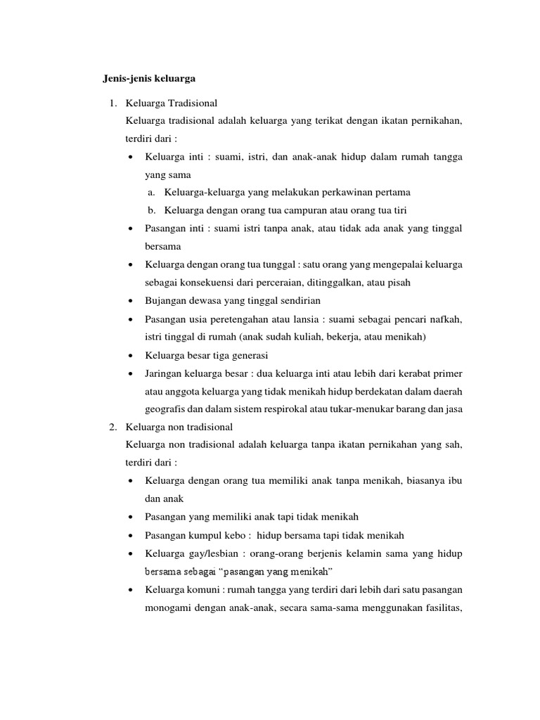 Jenis Jenis Keluarga Pdf