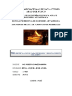 Identificación de cajas de moldeo y reconocimiento del horno en la Universidad Nacional de San Antonio Abad del Cusco