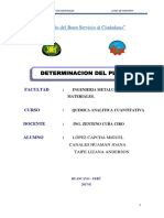 Volumetria Del Plomo