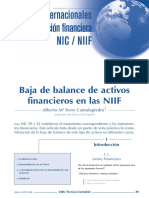 Nic 32 y 39 Baja de Un Activo Financiero