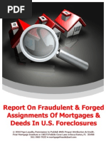 Download Report on Fraudulent  Forged Assignments of Mortgages  Deeds in US Foreclosures by Foreclosure Fraud SN36741636 doc pdf